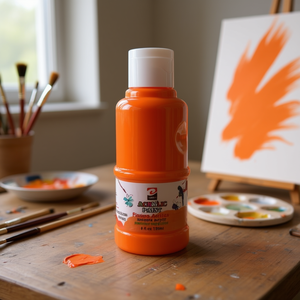 Pinturas Acrílicas Naranja, Color Naranja, Producto de Primera Calidad - Product Image 3