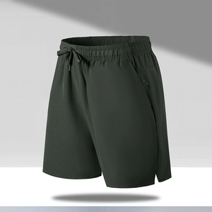 Shorts de sport pour homme à taille élastique, motif tissé, séchage rapide, pour l'été, la gym, l'entraînement, la course à pied, 100% polyester, personnalisable - Product Image 5