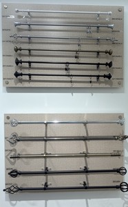 Rail de rideau moderne en nylon sans perçage, ajustement parfait, forme personnalisée - Product Image 5