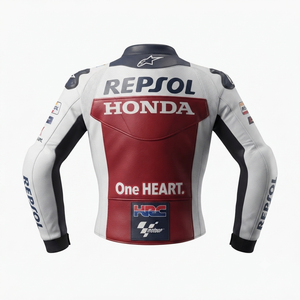 Men’s Cowhide Leather <b>Racing</b> <b>Jacket</b>/Chaqueta MotoCP Style CE Level 2 Armor Motorcycle Track Riding Protective Gear CE - Product Image 2