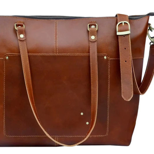 Trendy Premium Genuine Leather <b>Tote</b> Bag for Women – Luxury Fashionable Handbag - Product Image 1