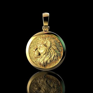 Iced Oud Hip Hop Moissanite Diamond Strength of a King Lion <b>Face</b> Pendant in 925 Silvar 14K Gold Plated Power & Royal Masculinity - Product Image 2