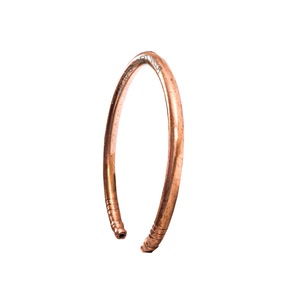 Wholesale Pure Copper <b>Bracelet</b> Open Mouth Kada Bangle for <b>Men</b> and Women Custom Logo Adjustable Solid Metal Cuff Jewelry Bulk - Product Image 1