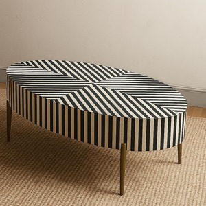 Modern Classic Coffee <b>Table</b> Handmade Durable Elegant Bone Inlay Unique Home Decor Wood Accent Furniture Living Room Home Decor - Product Image 3