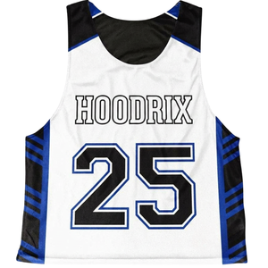 Custom Sublimated Basketball Jersey Tank <b>Top</b> Unisex White Black Blue Player Name Number 25 Breathable Moisture Wicking Athletic - Product Image 4
