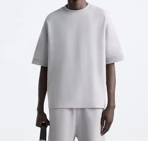 เสื้อยืดคอตตอน 100% คุณภาพสูง แบบสั่งทำพิเศษ ไซส์ใหญ่ ทรงหลวม ไหล่ตก น้ำหนัก 220 กรัม แขนสั้น ทรงปกติ สำหรับผู้ชายและผู้หญิง - Product Image 1