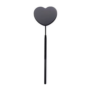Nouveau miroir à cils 1 pièce, miroir grossissant en forme de cœur à long manche pour inspection manuelle, accessoires de rehaussement de cils en acier inoxydable - Product Image 4
