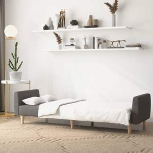 Sofá Cama de 2 Plazas en Gris Oscuro, 100% Poliéster, con Madera y Espuma - Product Image 3