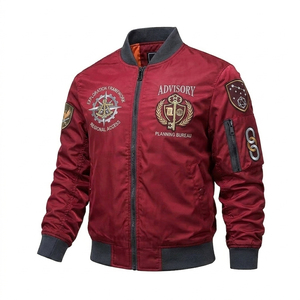 OEM Custom Manufacturer Bomber <b>Jackets</b> Men Embroidered Patch Full <b>Zip</b> <b>Up</b> <b>Jackets</b> Cotton Polyester Shell Material Winter <b>Jacket</b> - Product Image 1