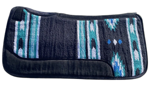 Tapis de selle en feutre de laine profilé pour chevaux western, tapis d'équitation premium, équipement équestre de ranch, fournisseur en gros - Product Image 1