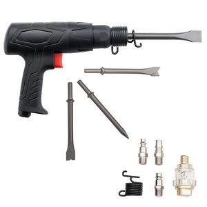 Martello Pneumatico Compatto con Impugnatura a Pistola, 2500-2700 BPM, Corsa da 2,76 Pollici, con 4 Scalpelli a Canna Lunga 6,7 Pollici, Trapano a Percussione Pneumatico - Product Image 5