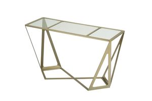 Mesas de consola de metal rectangulares de latón antiguo floral de arte de pared con mesa de mármol - Product Image 5