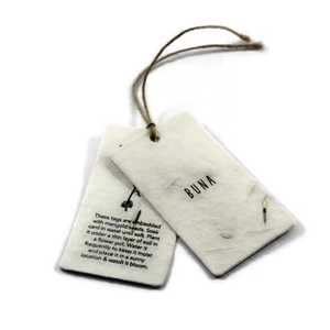 Sustainable Plantable <b>Paper</b> Tags with Wedding Favors <b>Handmade</b> Seed <b>Paper</b> Labels with Twine for Packaging Wedding Favors Tags - Product Image 1