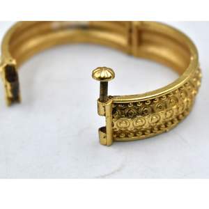 Brazalete indio de moda, hecho a mano, de diseño, chapado en oro, estilo occidental, abrible, para niñas y mujeres. - Product Image 5