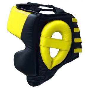 Custom Made Green Color <b>Head</b> Guard Top Quality Made By 100 % Genuine Cowhide Leather For Mma Kickboxing <b>Training</b> And Fighting - Product Image 3