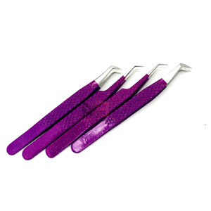 Pinzas para Pestañas con Logotipo Personalizado, Marca Privada, Profesionales, de Precisión, de Acero Inoxidable, Puntiagudas, Antiestáticas, de Alta Calidad - Product Image 3