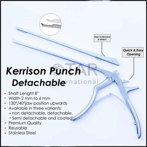 เครื่องมือเจาะกระดูก Kerrison Punch สำหรับศัลยกรรมกระดูกสันหลัง ใช้ซ้ำได้ สำหรับศัลยกรรมประสาทและกระดูก - Product Image 3