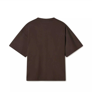 T-shirt pour homme, nouveau, 100% coton biologique, tissu tricoté, coupe ample, col rond, couleur unie, respirant, écologique, séchage rapide à l'avant - Product Image 1