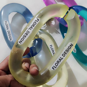 Decoración del hogar: Eslabones de cadena de resina personalizables de gran tamaño y colores claros, eslabones grandes de resina multicolor disponibles. - Product Image 2