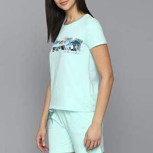 Conjuntos de Ropa de Verano para Mujer 2025, Última Tendencia, MOQ Bajo, Camiseta de Manga Corta con Cuello Redondo y Pantalones Cortos, Conjunto de 2 Piezas, Ropa Sólida para Mujer - Product Image 2