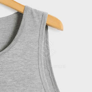 Débardeurs de sport pour hommes en coton tricoté respirant et écologique, personnalisables, pour musculation, style mode abordable - Product Image 4