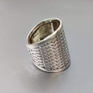 Customized 925 Sterling <b>Silver</b> <b>Plain</b> Design Bohemian Style Unisex <b>Ring</b> for Daily Wear and Gift - Product Image 3