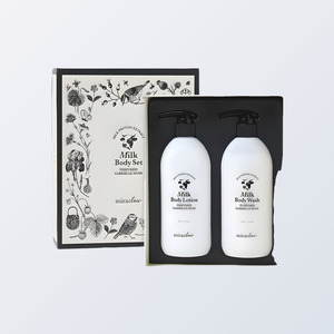 Ensemble de gel douche et nettoyant corporel Miraclair, ensemble corporel au lait coréen parfumé Gabriel Musk 500g 500g Fabriqué en Corée - Product Image 1