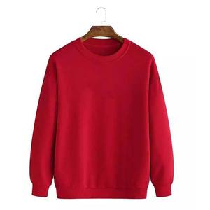 Mens Bright Yellow <b>Plain</b> Crew Neck Long Sleeve Fleece Sweatshirt Custom Logo OEM ODM Wholesale Apparel - Product Image 4
