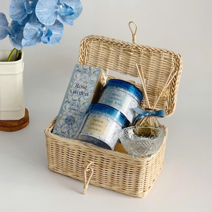 Caja de Regalo de Ratán Hecha a Mano para Ramadán y Eid Mubarak, Cesta de Regalo Tejida Premium con Tapa, OEM ODM Venta al por Mayor Vietnam - Product Image 3