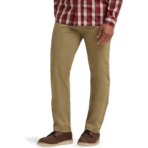 Pantalones Chinos de Corte Recto para Hombre, Cómodos, de Mezcla de Algodón, Casuales, para Oficina, Trabajo, Slim Fit, Premium, para Uso Diario - Product Image 1