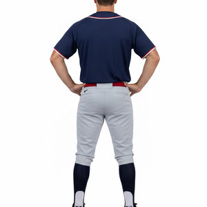 Nouvelle arrivée, uniforme de baseball, maillot et pantalon, kit de qualité supérieure, polyester respirant, design moderne personnalisable pour hommes adultes - Product Image 2