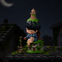 Figurine originale POP MART Hirono de la série Behind Time, modèle de statue, kit de décoration pour étagère, pour collection