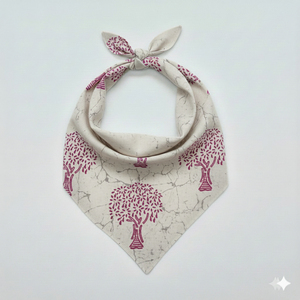 Pañuelo Cuadrado de Algodón Hecho a Mano con Estampado Floral, Casual, Transpirable y Duradero, para Mujer - Product Image 1