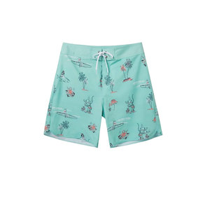 กางเกงขาสั้นชายหาดแบบสวมใส่สบาย แห้งเร็ว ผลิตจากโพลีเอสเตอร์ผสมสแปนเด็กซ์ ยืดได้ 4 ทิศทาง พิมพ์ลายแบบซับลิเมชั่น สำหรับผู้ชาย - Product Image 2