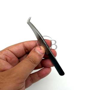 แหนบต่อขนตาปลายเรียว 65 องศา สแตนเลสสตีล  รับทำโลโก้ตามสั่ง บริการ OEM - Product Image 5
