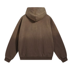 Sudadera con Capucha para Hombre, 100% Algodón, Color Degradado, Cierre Completo, Forro Polar, Corte Regular, Estilo Casual para Otoño - Product Image 6