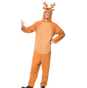 Pijama Enterizo de Moda con Capucha de Dibujos Animados, Cálido para Otoño e Invierno, Ropa de Dormir Navideña, Transpirable para Hombre - Product Image 3