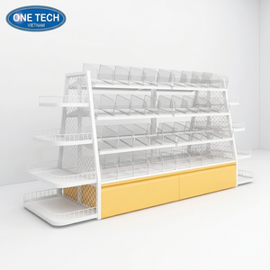 Estante de Góndola Personalizado Directo de Fábrica One Tech, Recubrimiento en Polvo, Duradero, Antioxidante, Antideslizante, para Tiendas de Snacks y Supermercados - Product Image 1