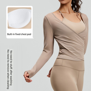 Conjunto de Yoga Ajustado para Mujer, 2 Piezas, Sin Mangas, Leggings de Cintura Alta, Transpirable, Spandex/Nylon, Ropa Deportiva, Tirantes Cruzados, Cuello Redondo - Product Image 2