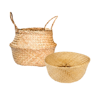 Cestas Decorativas Hechas a Mano de Hierba Marina para Cubrir Macetas y Decorar, Plantas, Almacenamiento y Decoración Tejidos Naturalmente, Artesanía de Vietnam - Product Image 1