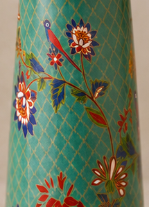 Botella de Agua de Cobre con Diseño Floral Verde, Portátil para Viajes - Product Image 3