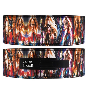 10mm Thick Cow Hide Leather Gym Fitness <b>Belt</b> <b>Weight</b> Lifting with Lever Buckle Powerlifting 8cm Wide Customizable Logo Protection - Product Image 1