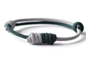 Minimalist Braided Leather and Cotton Children's Cute <b>Bracelet</b> Durable Handcrafted Adjustable Cord for Anniversary - Product Image 2