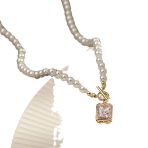 Collar con Colgante de Perlas de Agua Dulce Versión Coreana para Mujer, Cadena de Clavícula de Lujo Ligero y Alta Gama, Versátil - Product Image 5