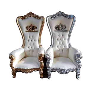 <b>High</b> Quality King Queen Throne <b>Chairs</b> Custom Order <b>High</b> <b>Back</b> Syahrini Sofa <b>Chair</b> European Design Solid Wood Antique Living Room - Product Image 2