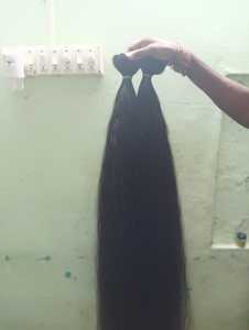 Paquetes de Cabello Humano Indio a Granel, Virgen, Doble Trama, 12A, Liso Natural, Textura Saludable, 100g, Empaque Personalizable - Product Image 3