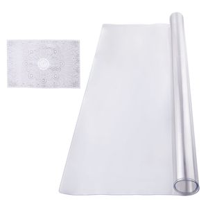Tovaglia Impermeabile in PVC Trasparente 54 X 54 Pollici, Spessore 1,5 mm, Facile da Pulire, Protezione per Tavolo Quadrato, per Sala da Pranzo e Mobili - Product Image 1