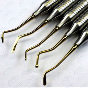 Instrumentos Quirúrgicos Dentales Manuales, Juego de Herramientas de Desincrustación Tipo Sickle, 2mm 2.5mm 3mm, Desincrustadores Dentales de Acero Inoxidable - Product Image 3