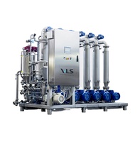 Solutions de filtration industrielles à flux croisé en acier inoxydable VLS Technologies avec commande à distance pour le traitement du vin et des jus, filtre numérique