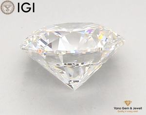 Diamante Cultivado en Laboratorio con Certificación IGI, 3.55 Quilates, Corte Redondo, Claridad VVS2, Color D, CVD, para Joyería Solitario - Product Image 3